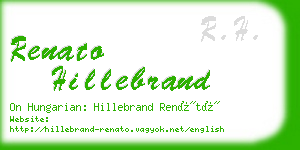 renato hillebrand business card